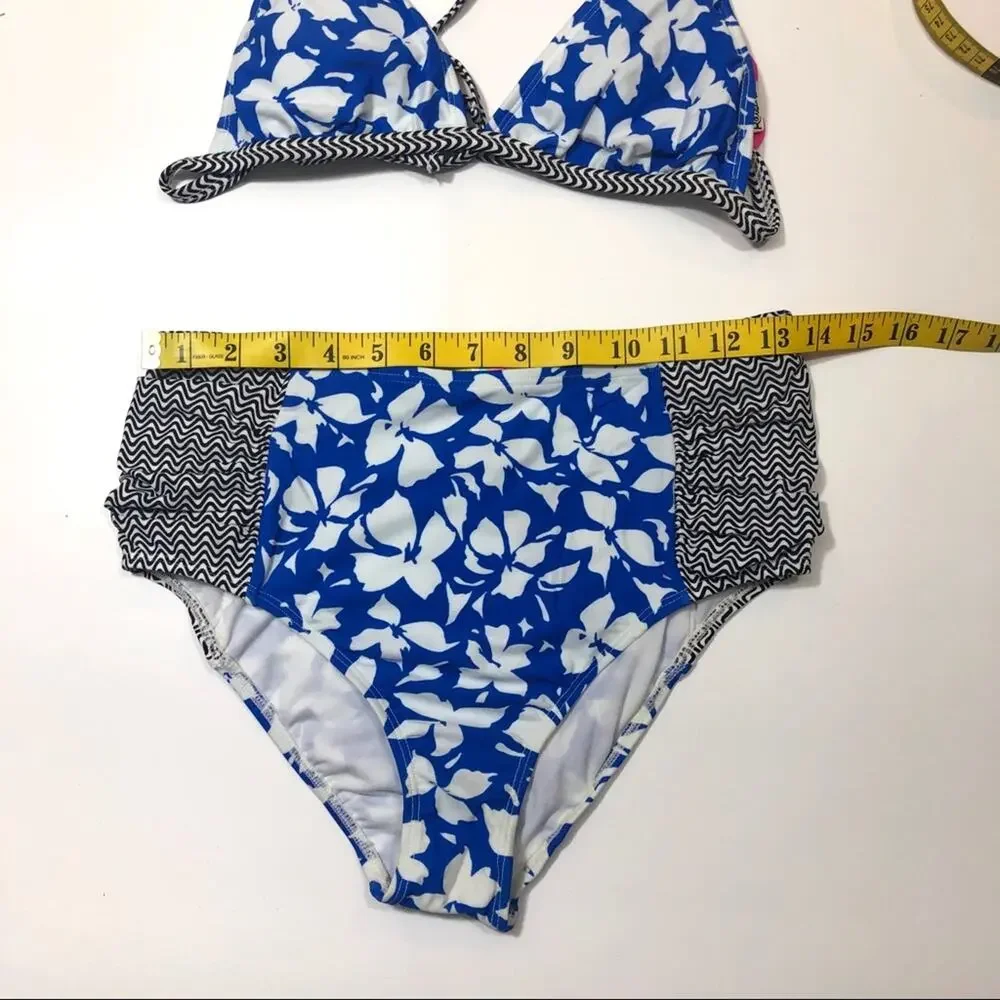 Raisins Santa Barbara high waist 2 piece swimsuit Medium